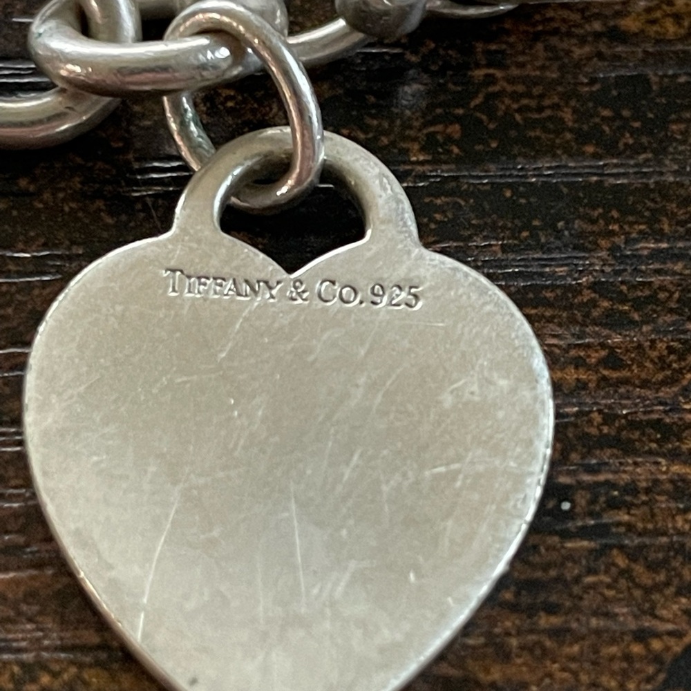 Vintage Tiffany & Co large link 7 inch bracelet. Stamped .925 in good condition - Picture 3 of 4